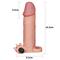 Add 2" Vibrating Penis Sleeve-Flesh