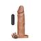 Add 2" Vibrating Penis Sleeve-Brown