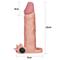 Add 2" Vibrating Penis Sleeve-Flesh