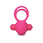 Double Vibrating Cockring Power Clit Duo Pink