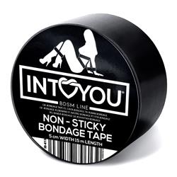 Bondage Tape Non-Sticky Black 15 meters