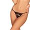 Meshlove Crotchless Thong - Black S/M