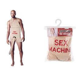 Apron with Plush Penis "Sex Machine"