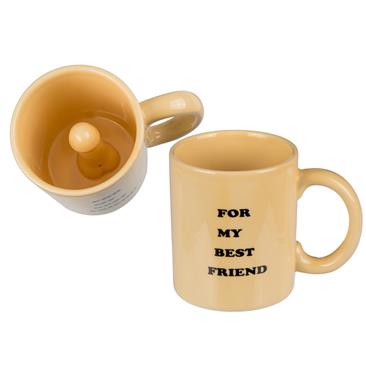 Mug, penis, For my best friend, ca. 9, 5 x 8 cm, s