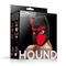 Hound Dog hood with Removable Muzzle Red//Black On