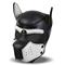 Hound Dog Hood with Removable Muzzle White/Black O