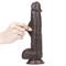 9.5 Sliding-Skin Dildo-Black