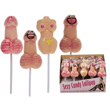 Candy Lollipop, Sexy, ca. 70 g, 5 ass., 30 pcs. pe