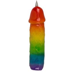 Pen, Rainbow Penis, ca. 12.5 cm, 12 pcs. in plasti