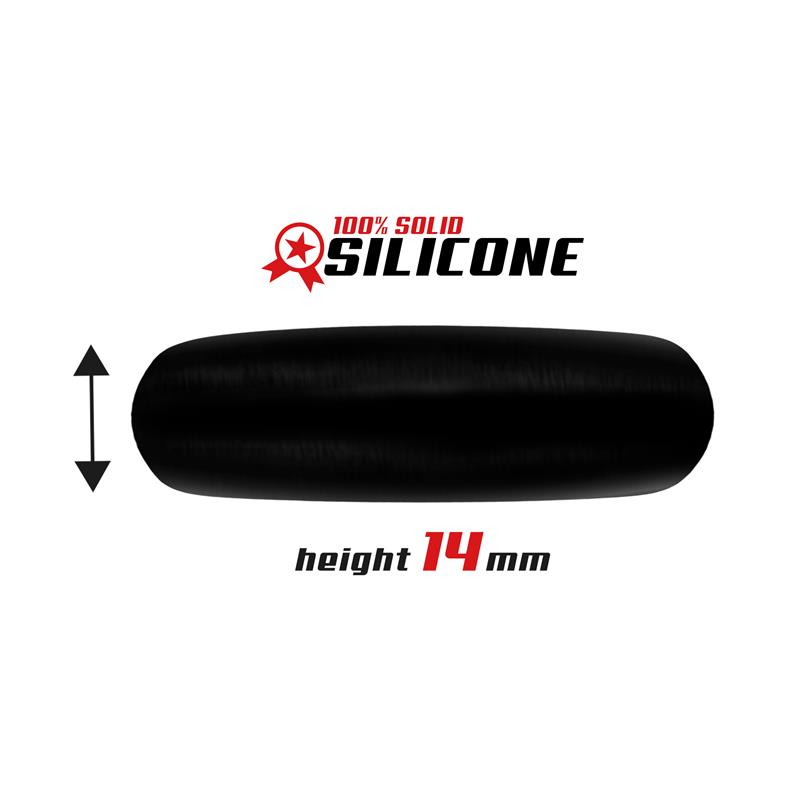 Cock Ring Solid Silicone 3.5 cm Black