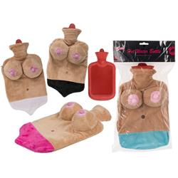 Hot water bottle, Sexy Boobs, with 100% polyester