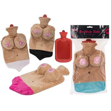 Hot water bottle, Sexy Boobs, with 100% polyester