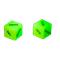 Love dice English version, glow in the dark, set o