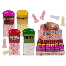 Penis Candy, 18 g per pack, 4 colours ass., 48 pcs