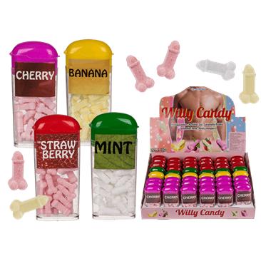 Penis Candy, 18 g per pack, 4 colours ass., 48 pcs