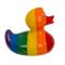 Rainbow Squeaking Duck, ca. 10,5 cm, on blister ca