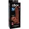 3D Cock Swinging Balls 8 Inch Brown skin tone