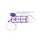 Fantasy C-Ringz  Vibrating Climax Cage-Purple