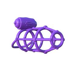 Fantasy C-Ringz  Vibrating Climax Cage-Purple