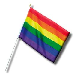 Banderin Pequeño con Bandera LGBT+ 30 cm