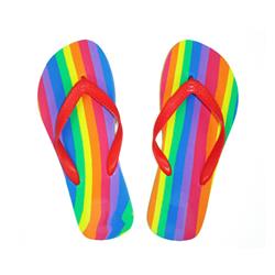 Flip-flops with LGBT + Flag Size 42-43