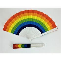 Abanico Plástica Bandera Gay