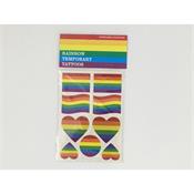 LGBT+ Pride Sheet of Temporary Tattoos