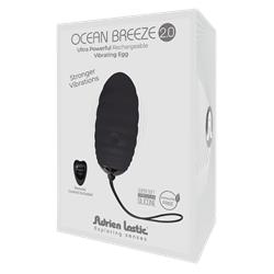 Huevo Vibrador con Control Remoto Ocean Breeze 2.0 Negro