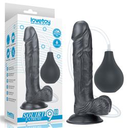 Dildo Squirting 10" Black