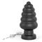 7" King Sized Vibrating Anal Black