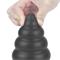 7" King Sized Vibrating Anal Black