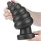 7" King Sized Vibrating Anal Black