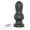 7" King Sized Vibrating Anal Black