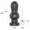 7" King Sized Vibrating Anal Black