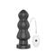 7.8" King Sized Vibrating Anal Black