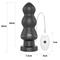 7.8" King Sized Vibrating Anal Black