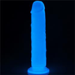 Dildo Lumino 8" Luz Azul