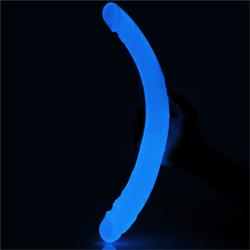 Double Dildo Lumino 14.5" Blue Light