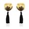 Black and Golden Heart Sequin Tassel Nipple Covers