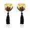 Black and Golden Heart Sequin Tassel Nipple Covers