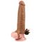 "Add 2"" Vibrating Penis Sleeve" Brown