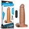 "Add 2"" Vibrating Penis Sleeve" Brown