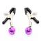 Purple Single Bell Nipple Clamps