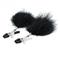 Black Feather Nipple Clamps