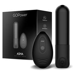 Asha Remote Bullet Vibrator USB Silicone Waterproo