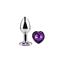 Purple Lavender S Anal Plug with Heart Jewel