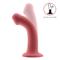 Bouncy 6.5" Flex Liquid Silicone Dildo Burgundy S