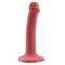 Bouncy 6.5" Flex Liquid Silicone Dildo Burgundy S