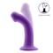 Bouncy 6.5" Flex Liquid Silicone Dildo Purple S