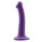 Bouncy 6.5" Flex Liquid Silicone Dildo Purple S